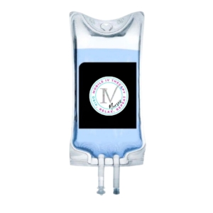 IV bag with the IV Nurses logo. Promotional image for Mileage surcharge.